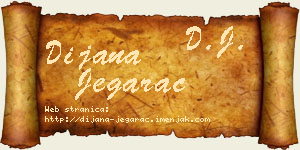 Dijana Jegarac vizit kartica